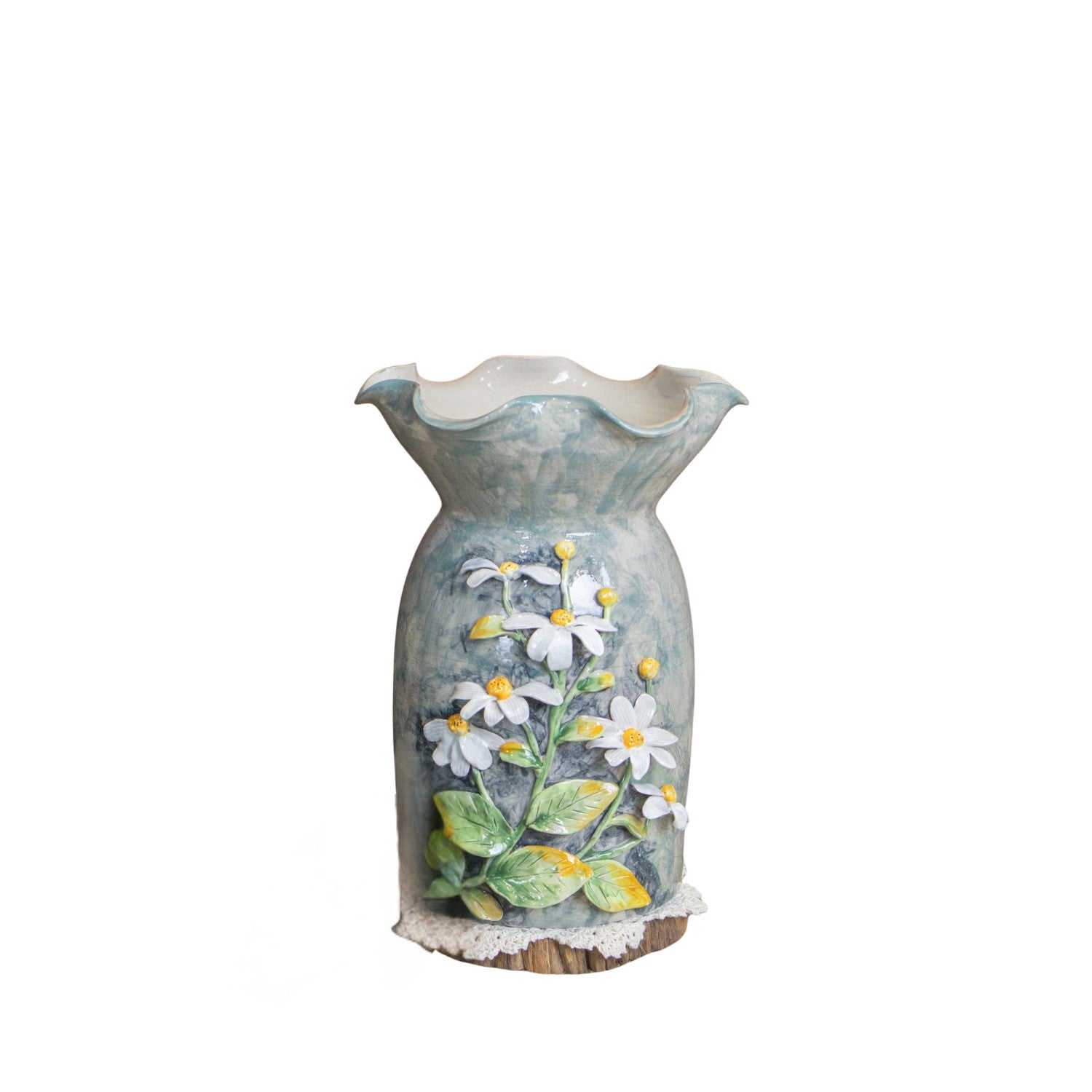 Bat Trang Handcrafted Ceramic Flower Vase 56
