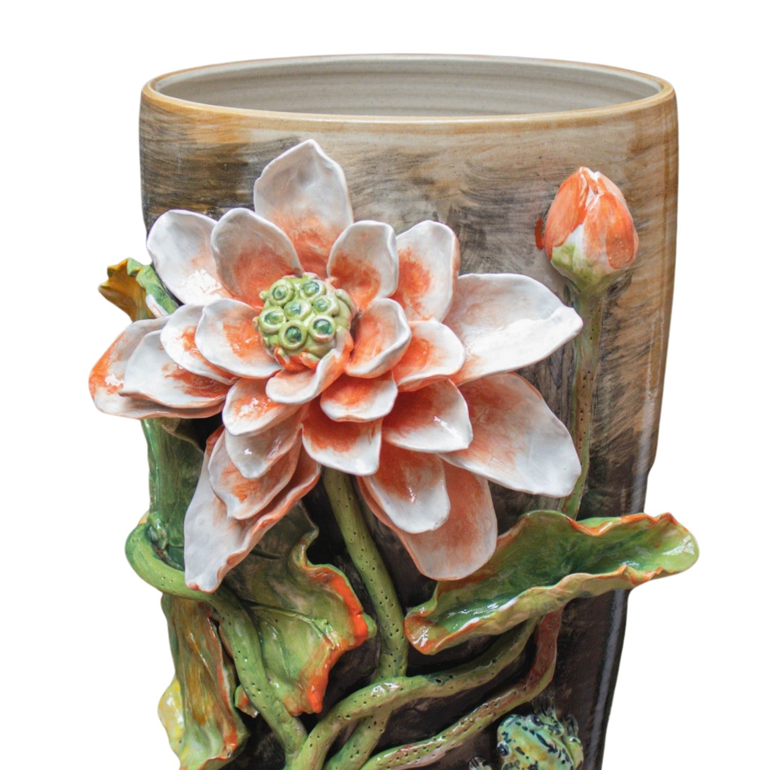 Bat Trang Handcrafted Ceramic Flower Vase 77