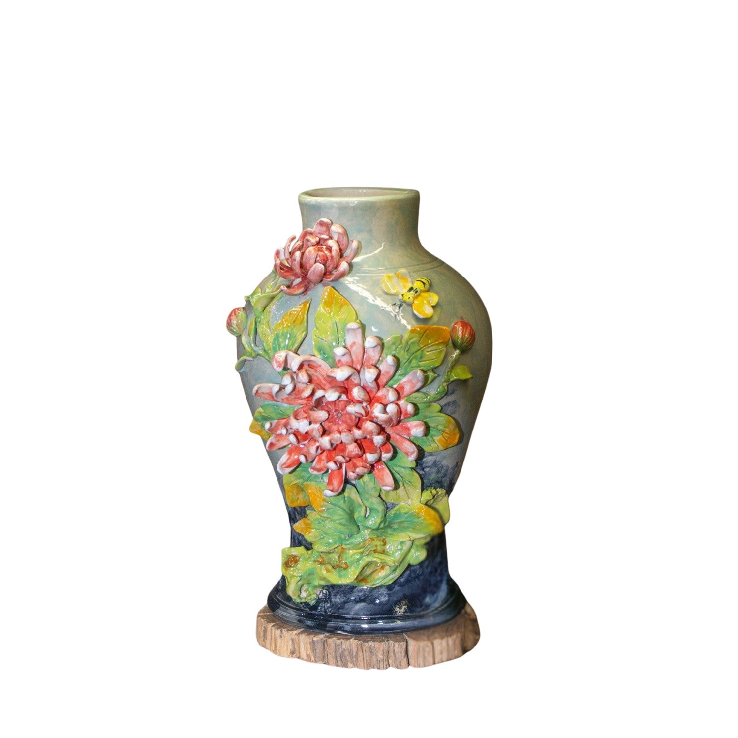 Bat Trang Handcrafted Ceramic Flower Vase 9