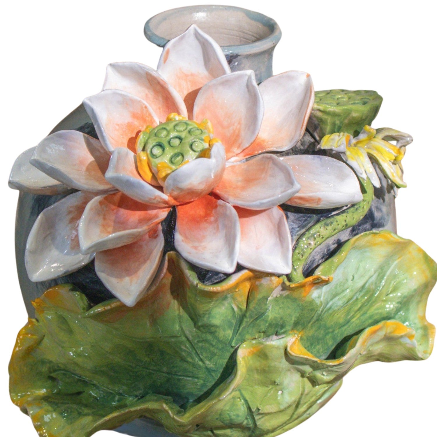 Bat Trang Handcrafted Ceramic Flower Vase 92