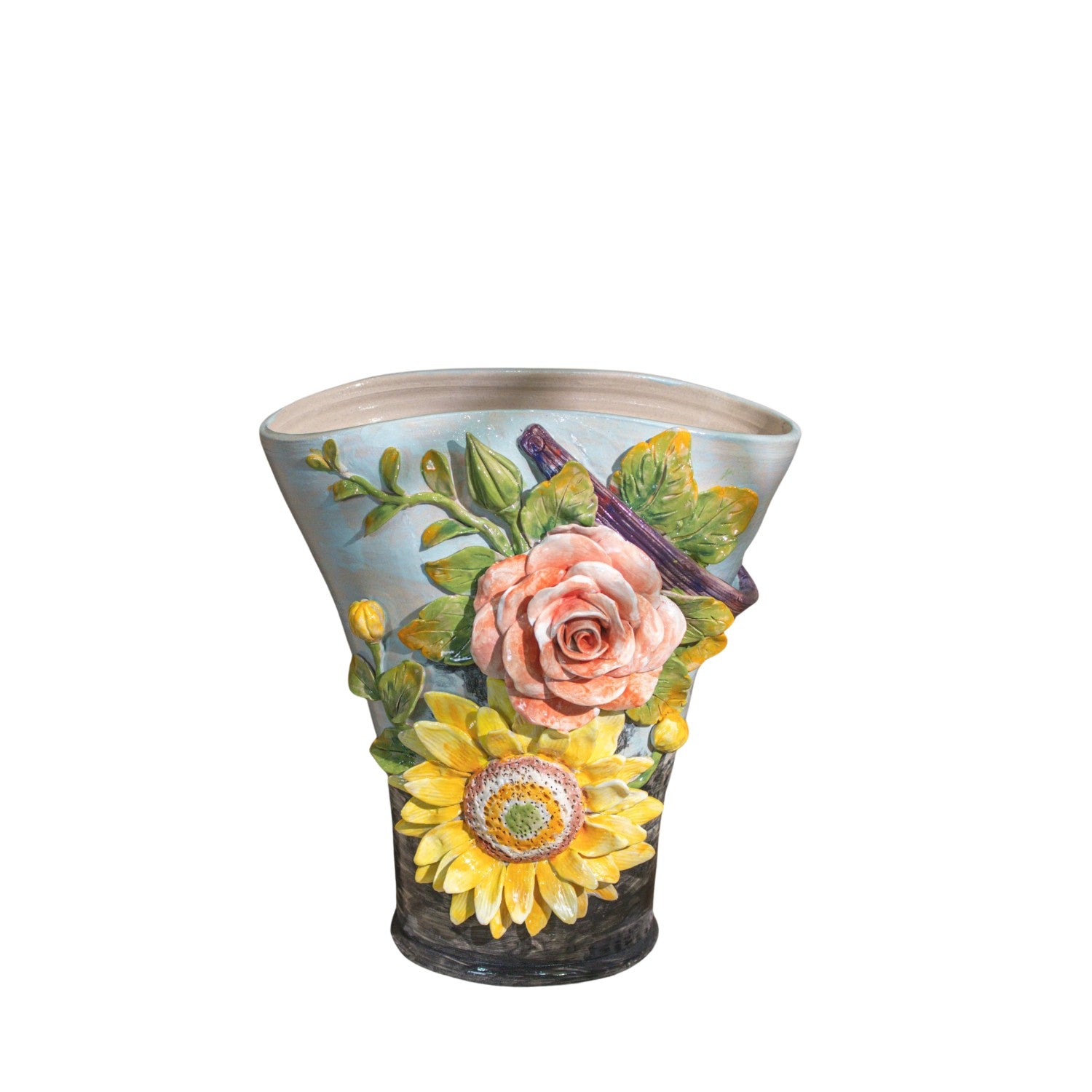 Bat Trang Handcrafted Ceramic Flower Vase 89