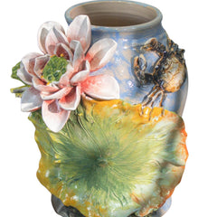 Bat Trang Handcrafted Ceramic Flower Vase 111