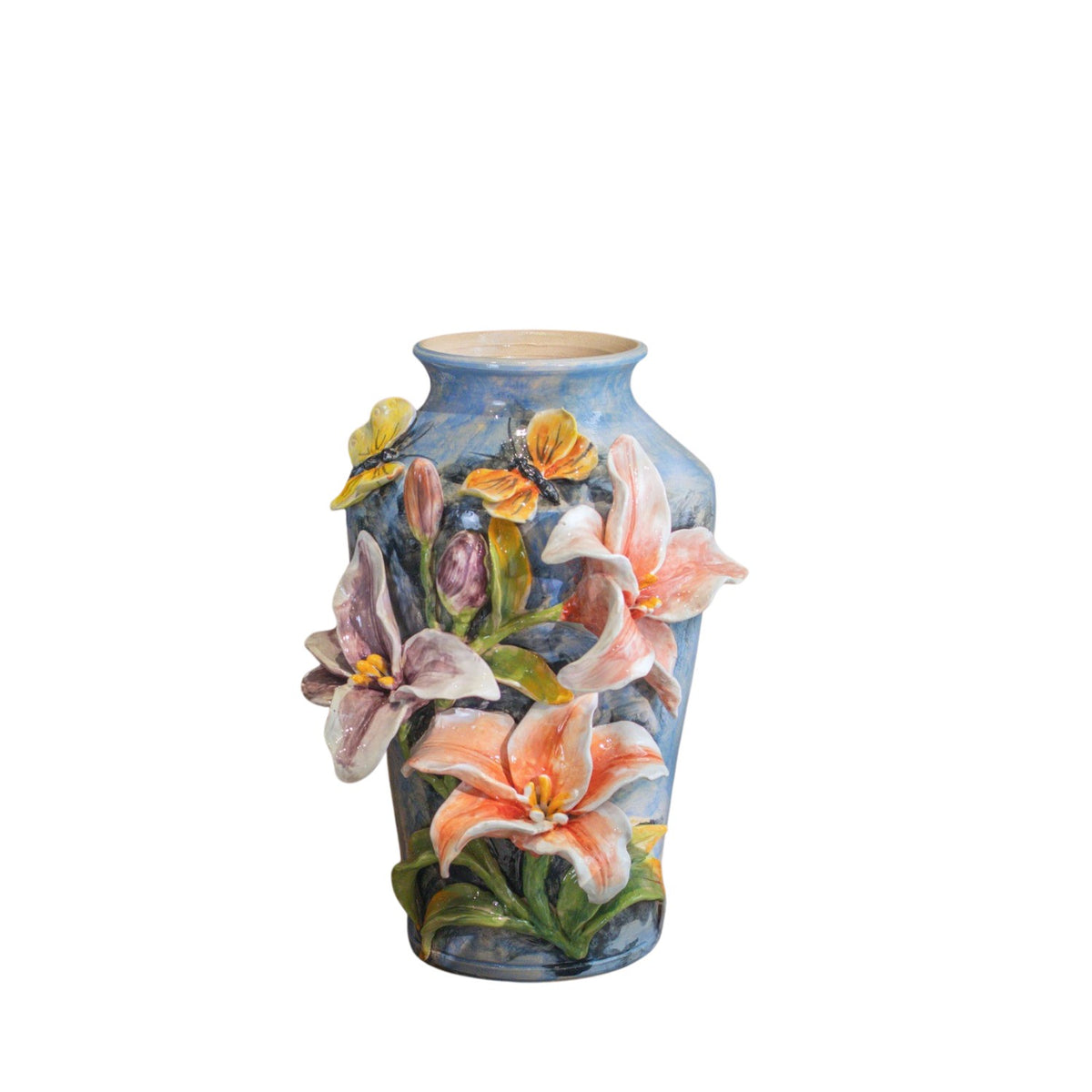 Bat Trang Handcrafted Ceramic Flower Vase 109