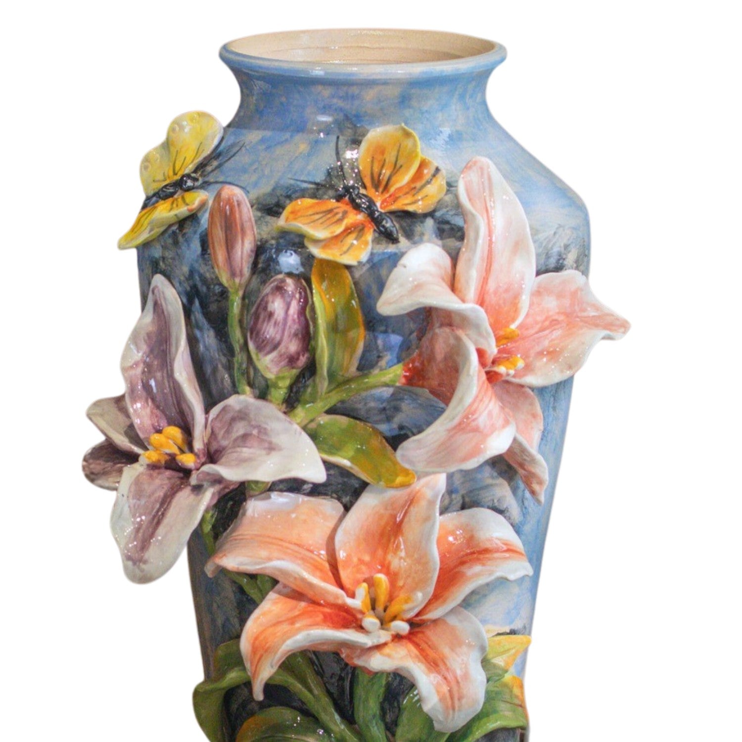 Bat Trang Handcrafted Ceramic Flower Vase 109