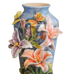 Bat Trang Handcrafted Ceramic Flower Vase 109