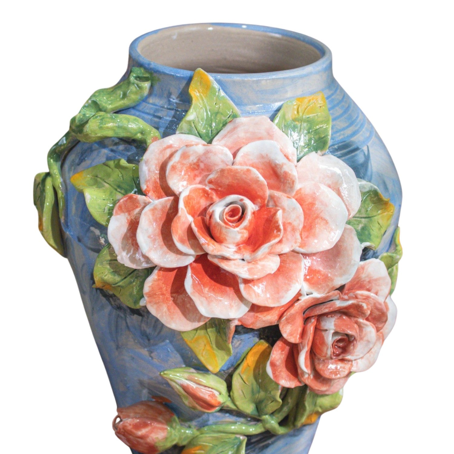 Bat Trang Handcrafted Ceramic Flower Vase 106