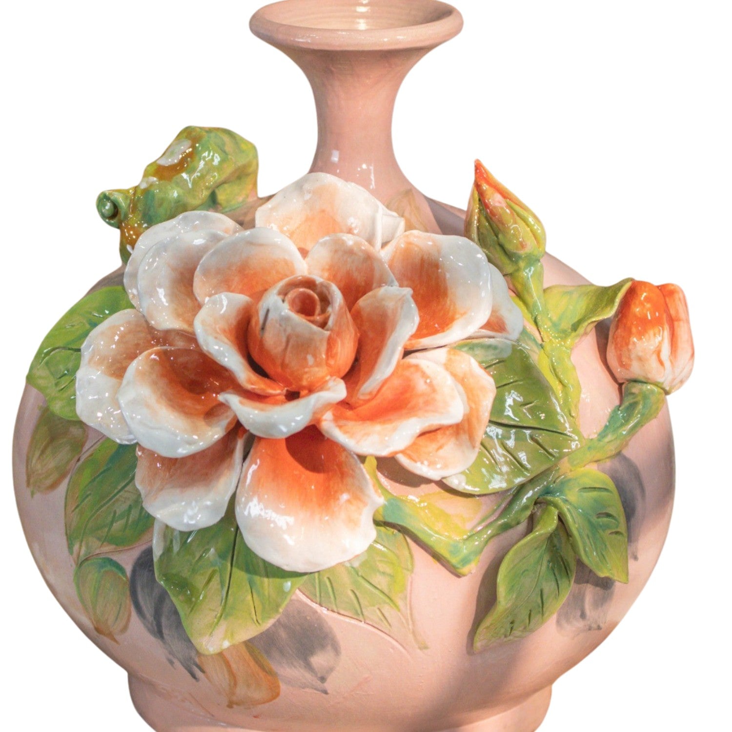 Bat Trang Handcrafted Ceramic Flower Vase 116