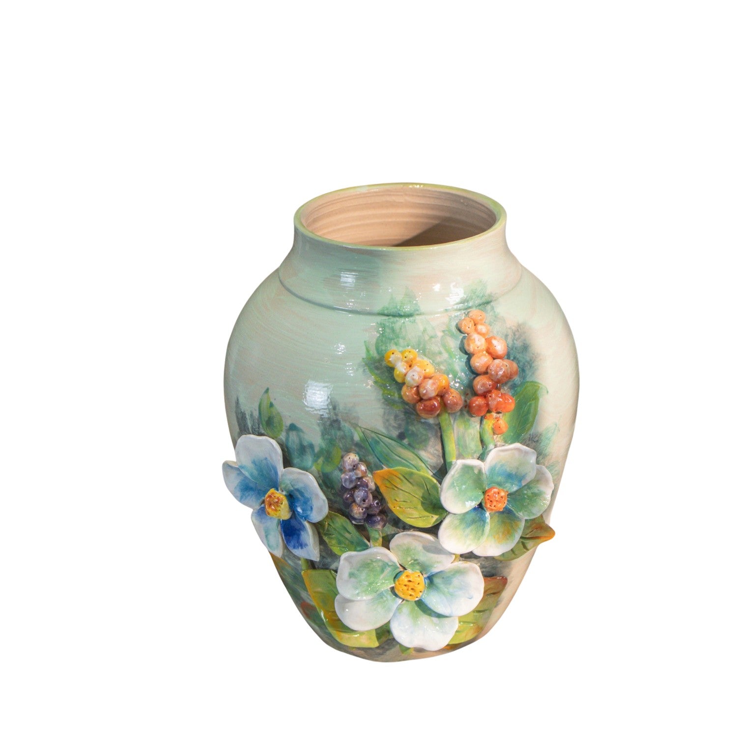 Bat Trang Handcrafted Ceramic Flower Vase 113