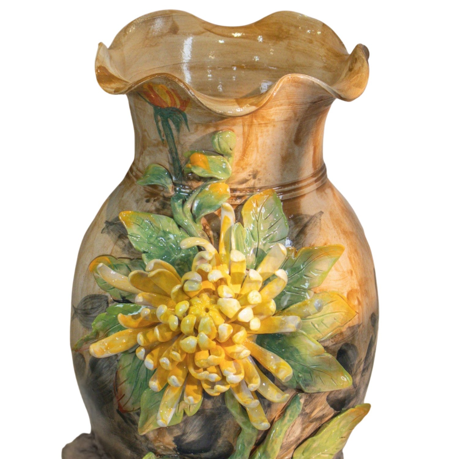 Bat Trang Handcrafted Ceramic Flower Vase 119
