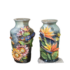 Bat Trang Handcrafted Ceramic Flower Vase 121