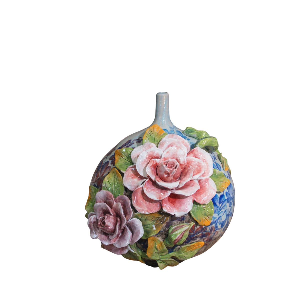 Bat Trang Handcrafted Ceramic Flower Vase 125