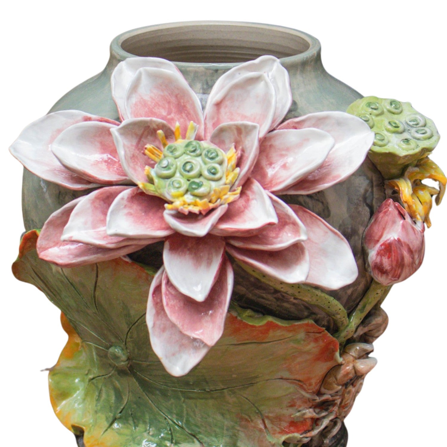 Bat Trang Handcrafted Ceramic Flower Vase 127