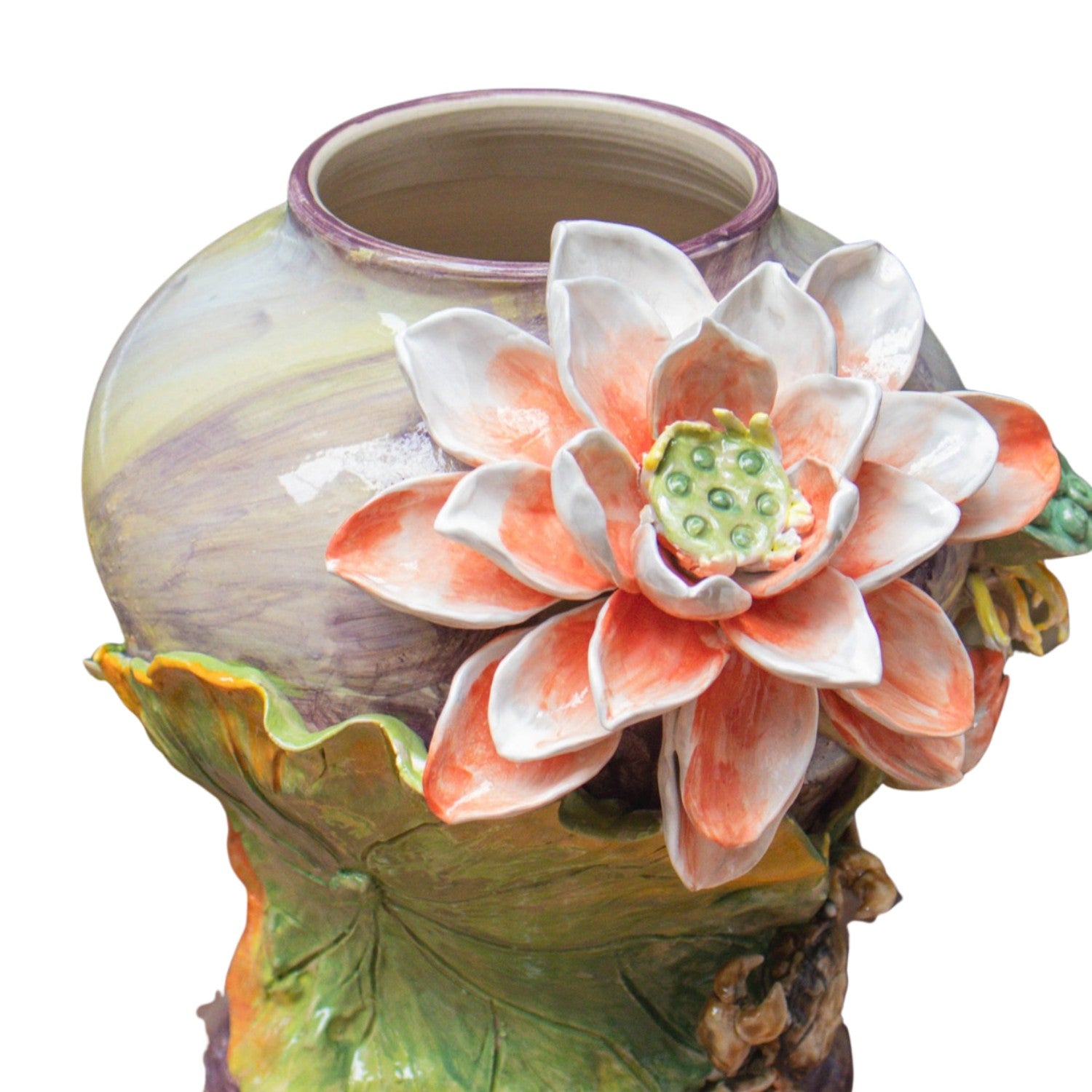Bat Trang Handcrafted Ceramic Flower Vase 129