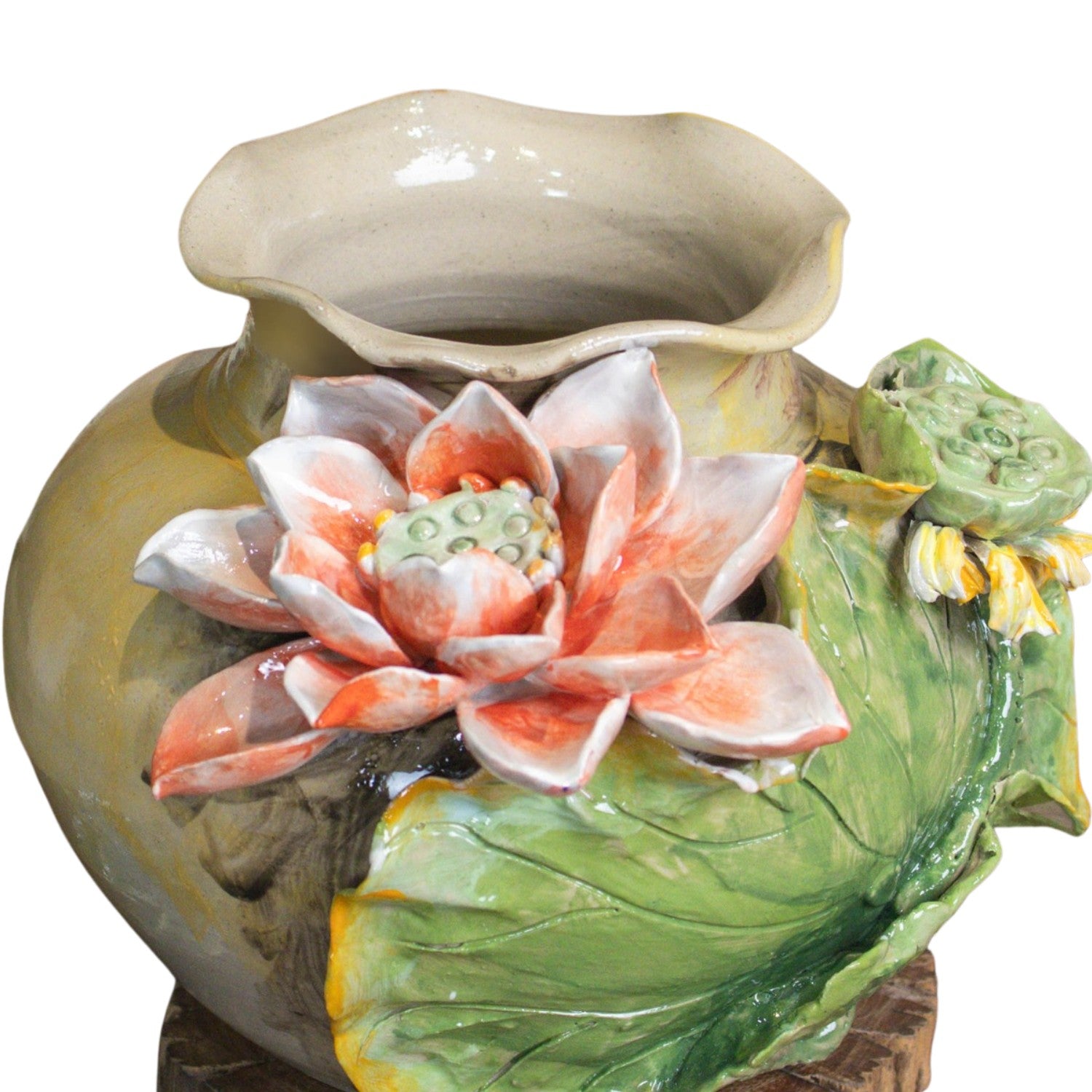 Bat Trang Handcrafted Ceramic Flower Vase 130