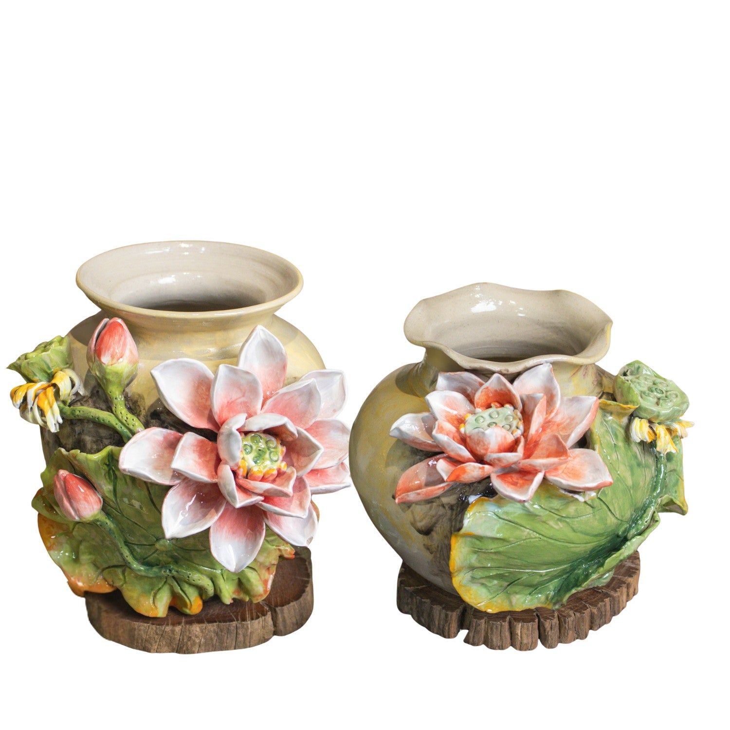 Bat Trang Handcrafted Ceramic Flower Vase 130