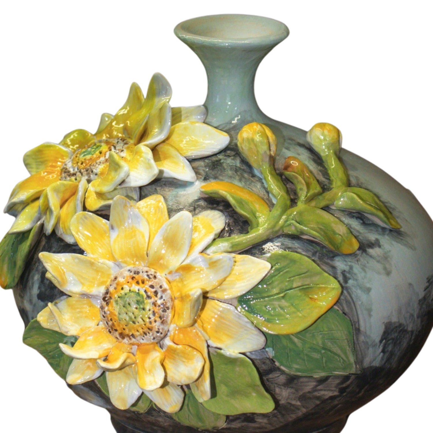Bat Trang Handcrafted Ceramic Flower Vase 131