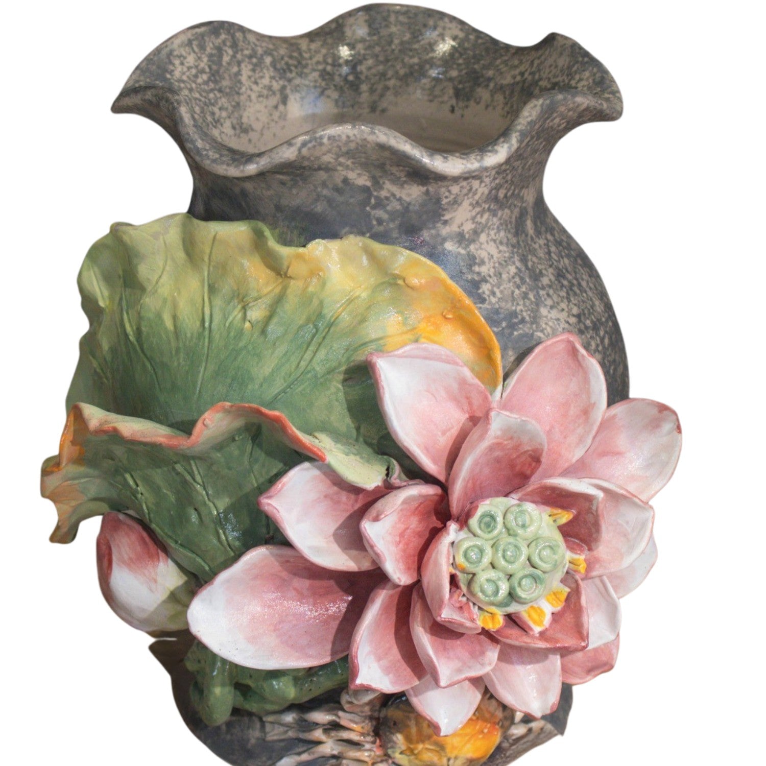 Bat Trang Handcrafted Ceramic Flower Vase 132