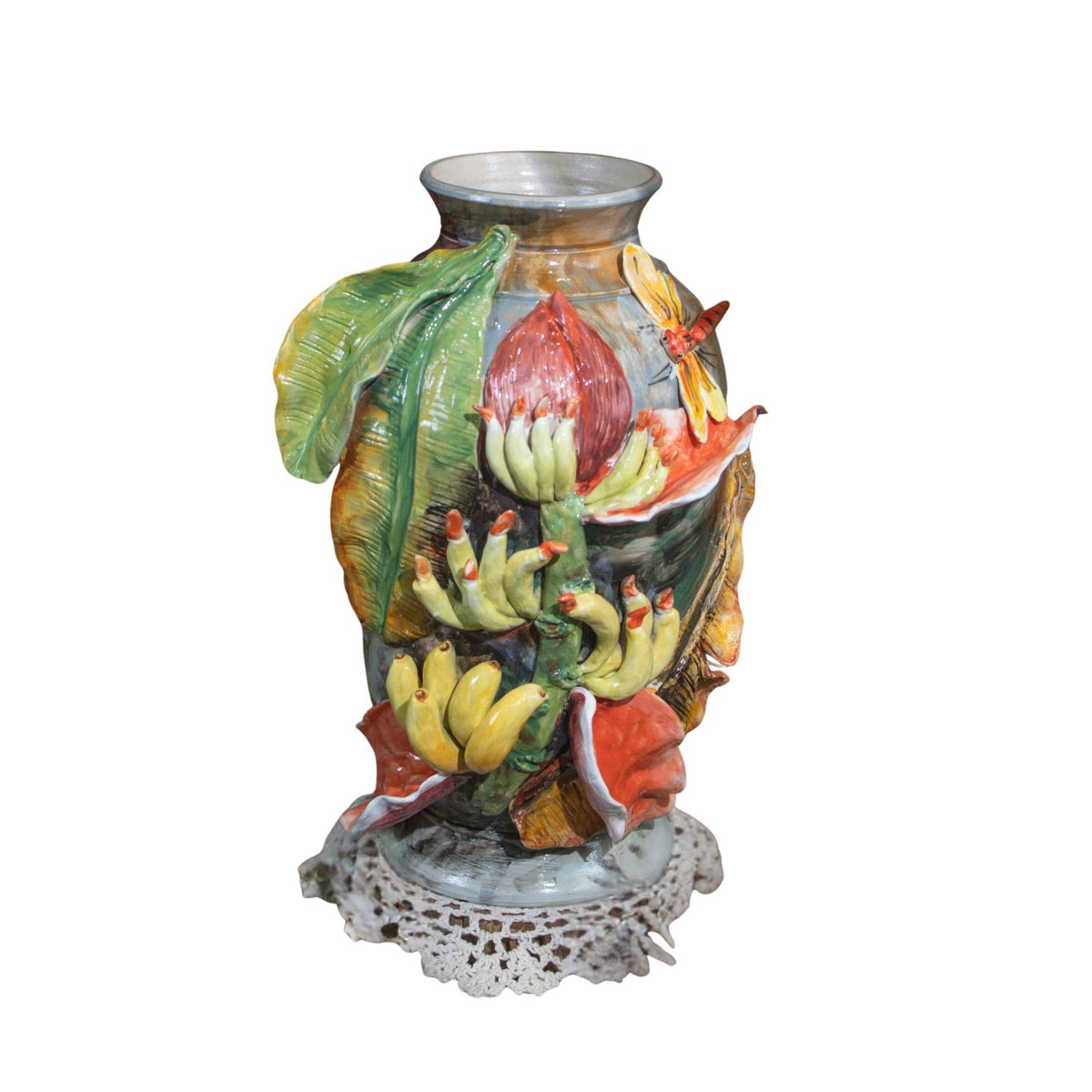 Bat Trang Handcrafted Ceramic Flower Vase 133