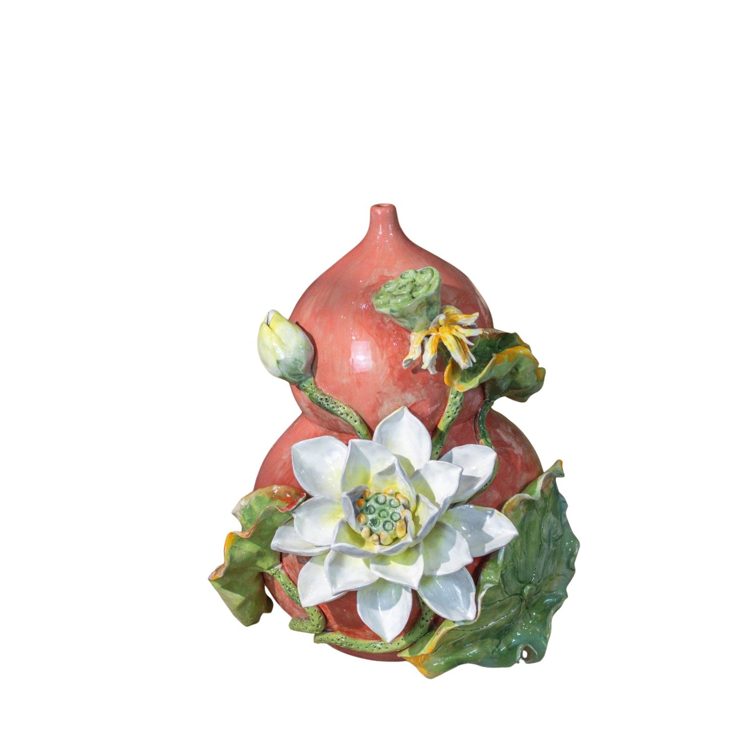 Bat Trang Handcrafted Ceramic Flower Vase 140