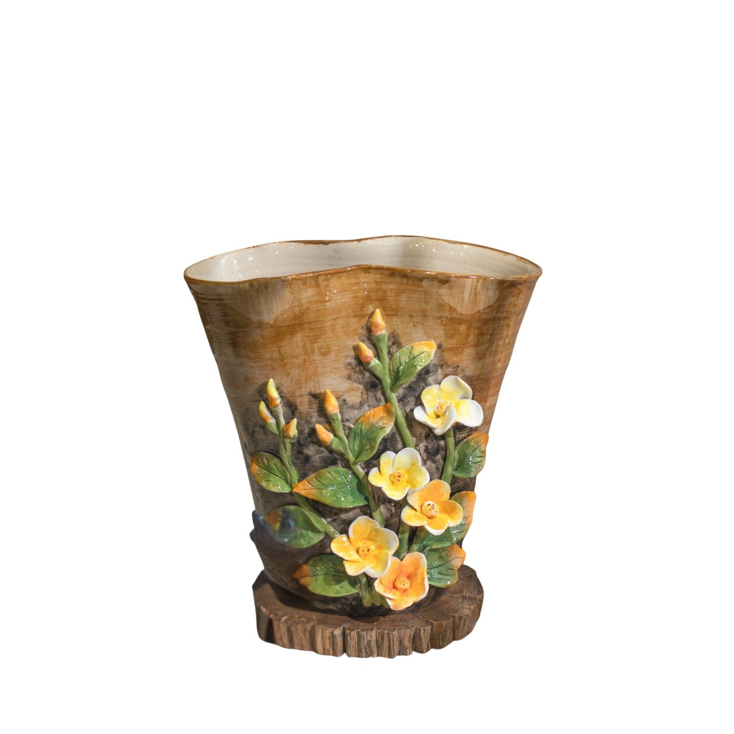 Bat Trang Handcrafted Ceramic Flower Vase 145
