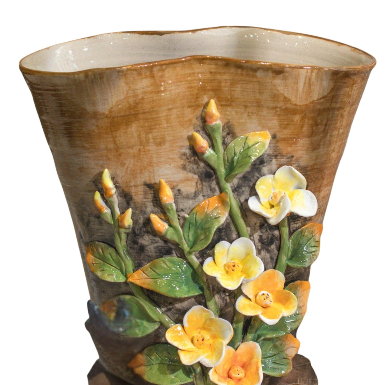 Bat Trang Handcrafted Ceramic Flower Vase 145