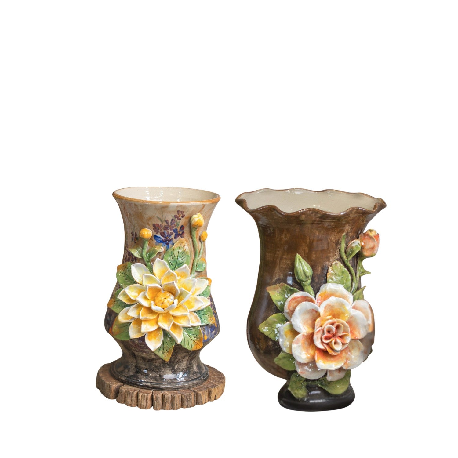 Bat Trang Handcrafted Ceramic Flower Vase 154