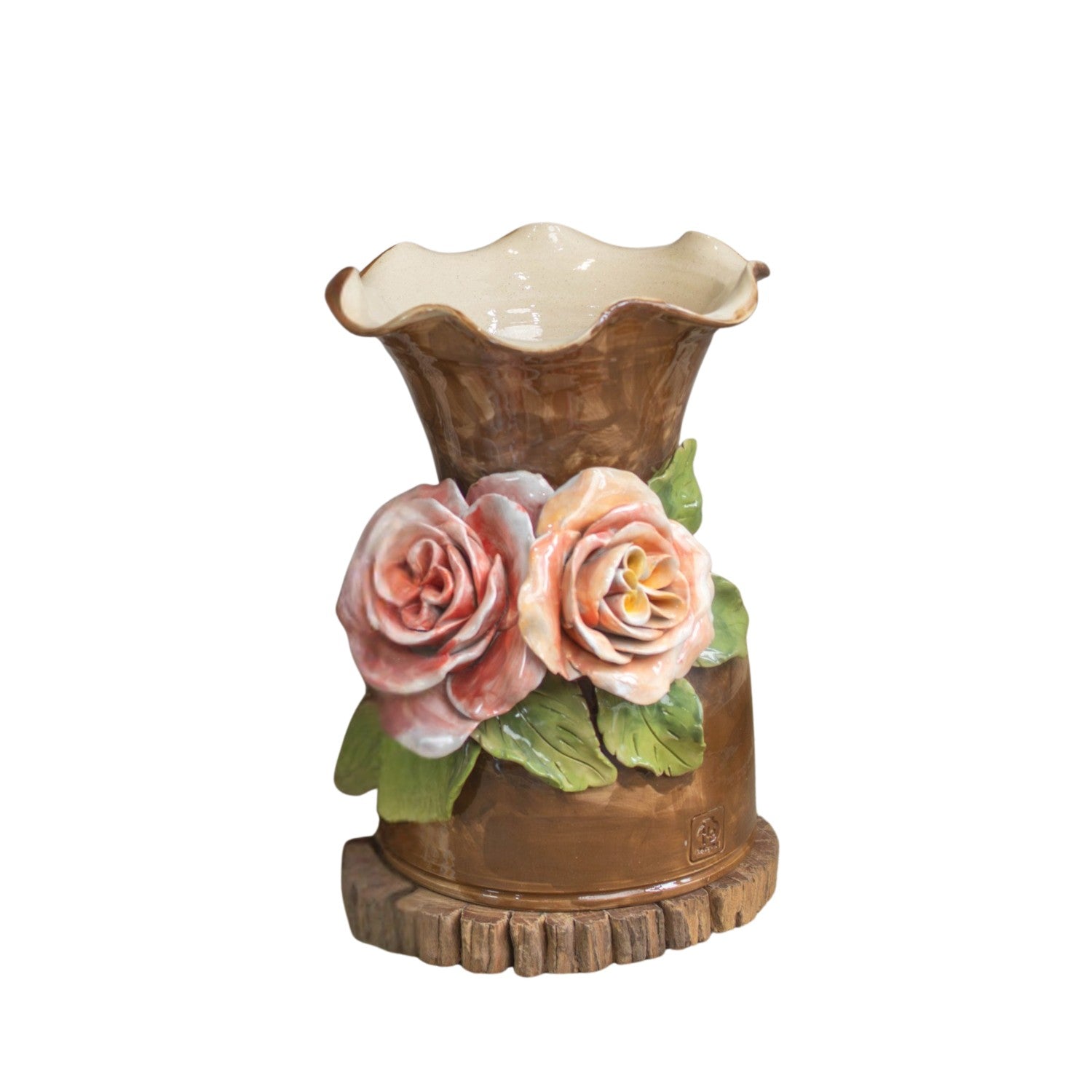 Bat Trang Handcrafted Ceramic Flower Vase 153