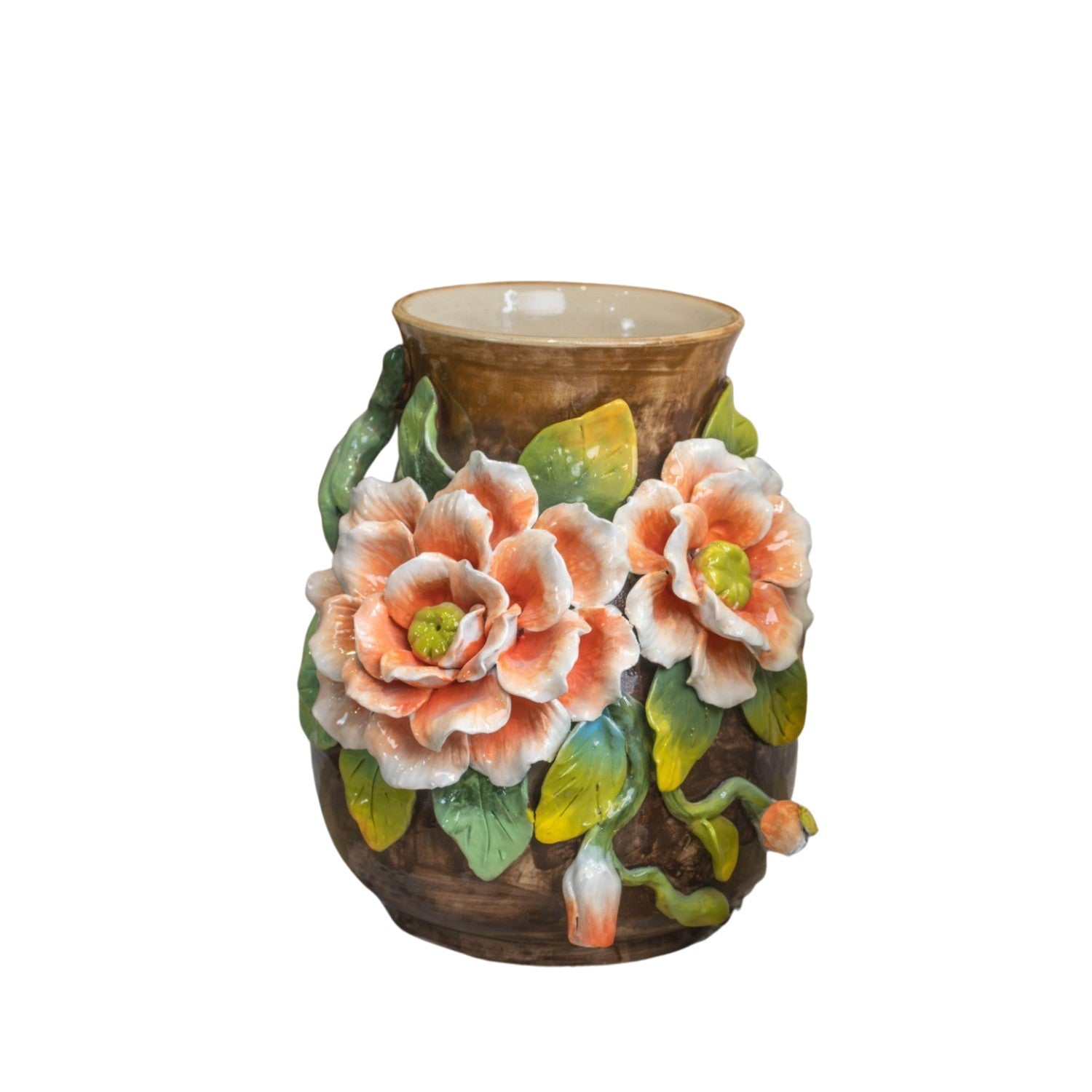 Bat Trang Handcrafted Ceramic Flower Vase 153