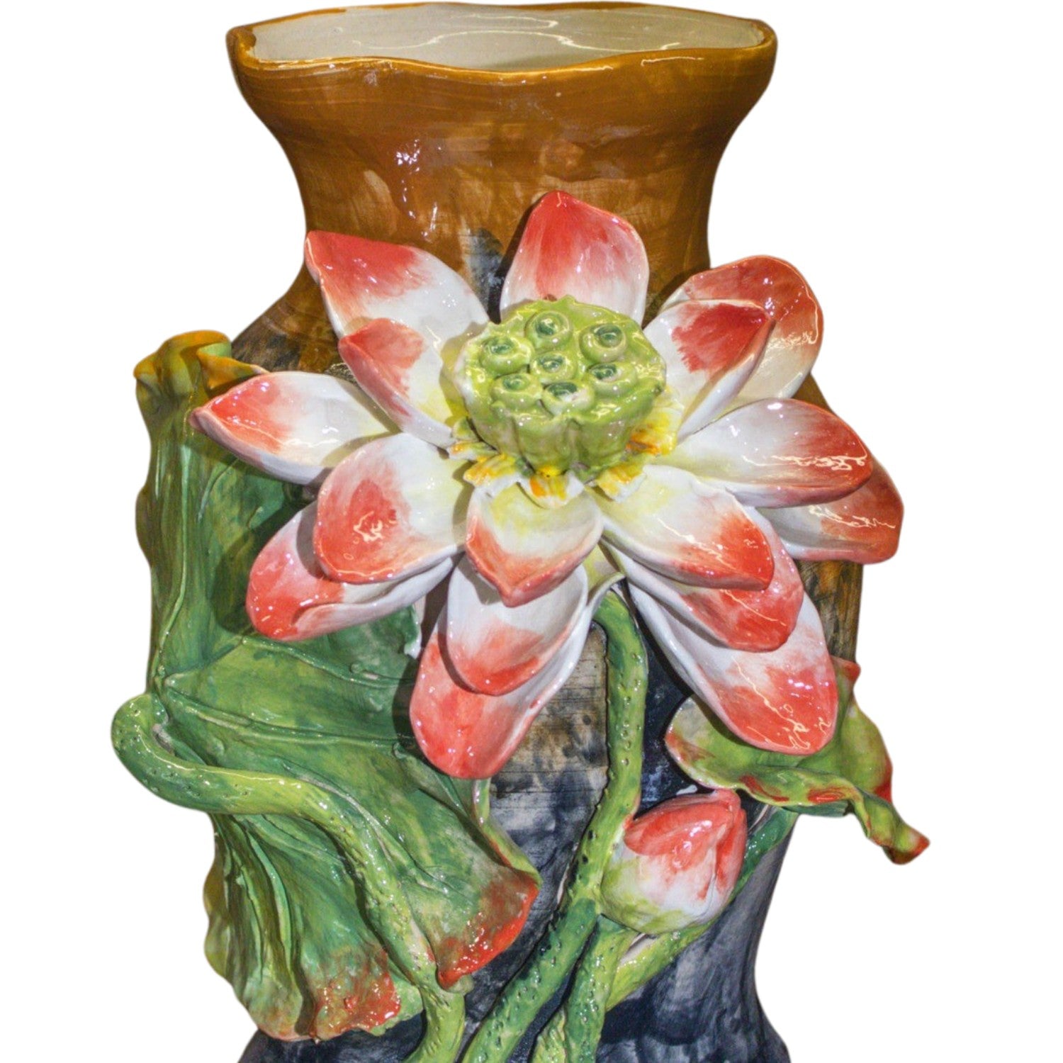 Bat Trang Handcrafted Ceramic Flower Vase 11