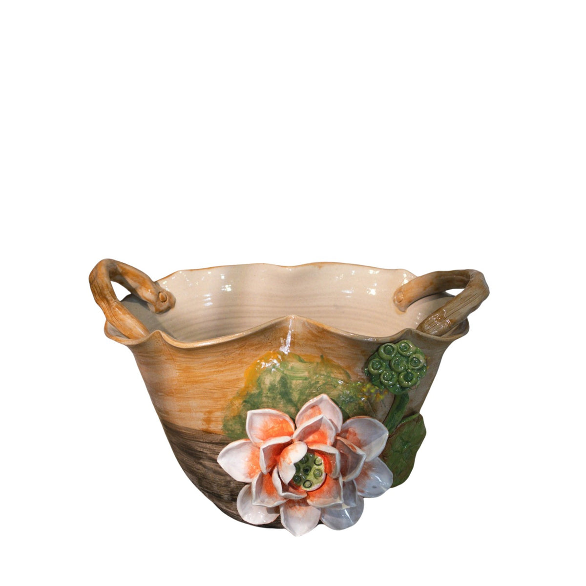Bat Trang Handcrafted Ceramic Flower Vase 162