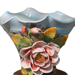 Bat Trang Handcrafted Ceramic Flower Vase 163