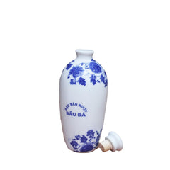 Bat Trang Handcrafted Ceramic Wine Container  05