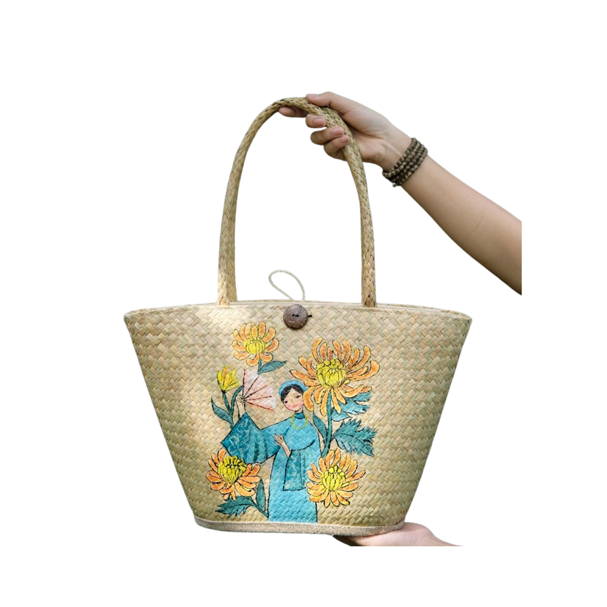 Beach Bag Made Of Sedge