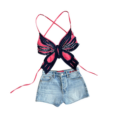 Handmade Upcycled Denim Beach Wear 2