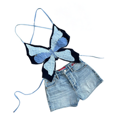 Handmade Upcycled Denim Beach Wear 1