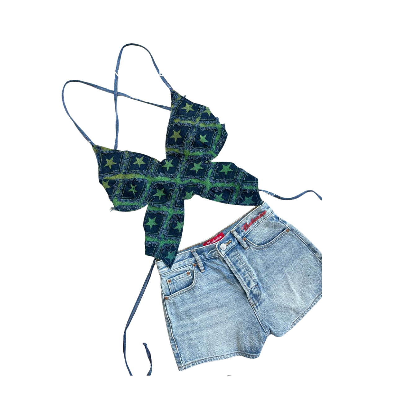 Handmade Upcycled Denim Beach Wear 1