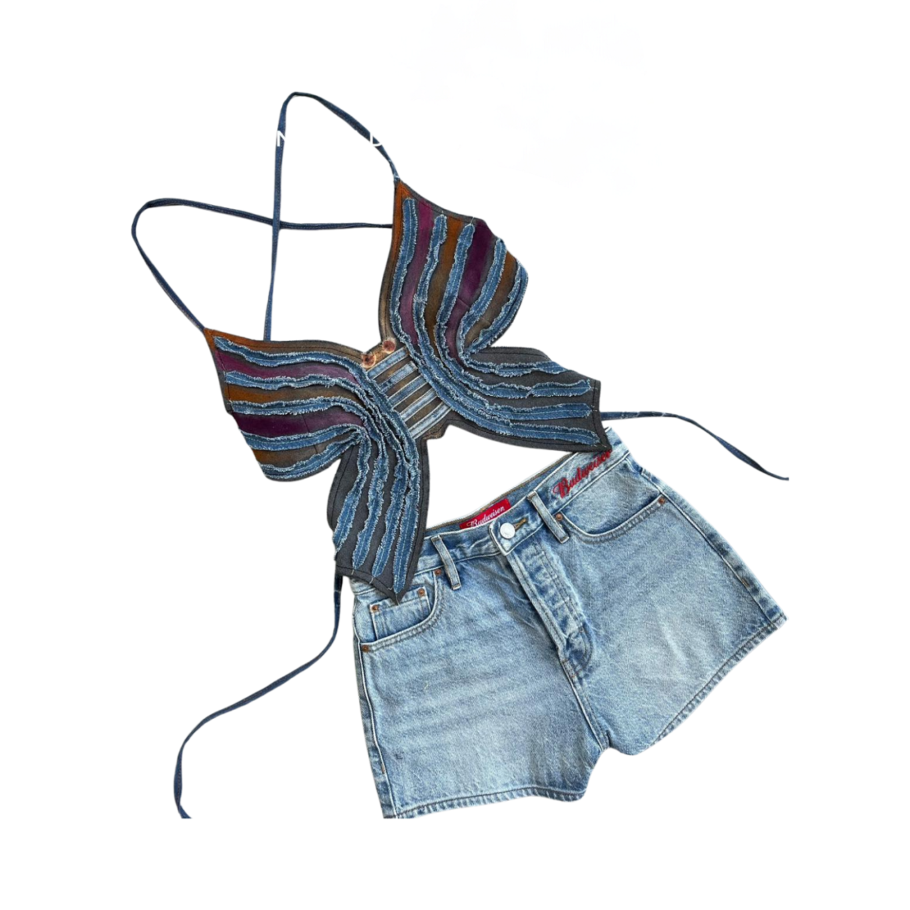 Handmade Upcycled Denim Beach Wear 1