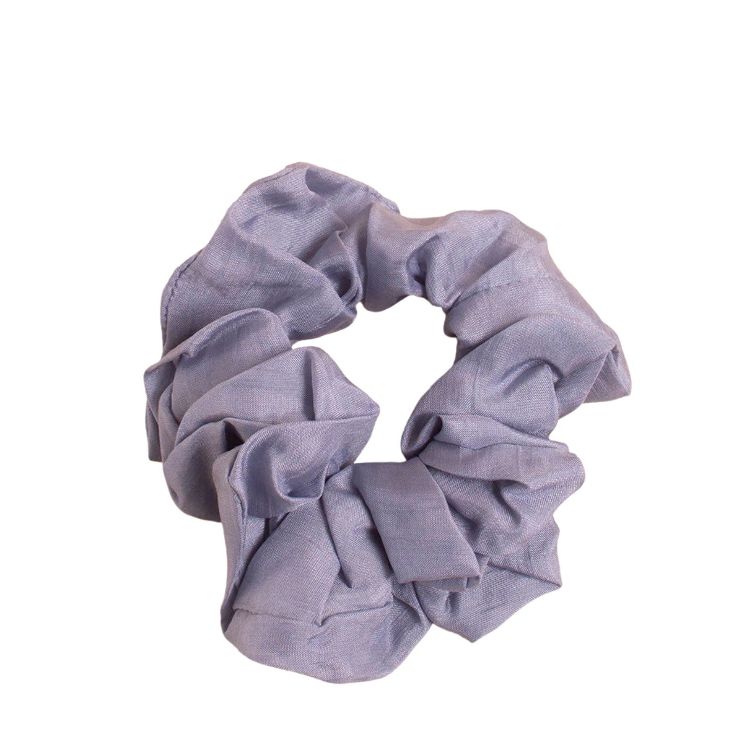 Big Ruffled Hair Ties Mulberry Silk Handcrafted