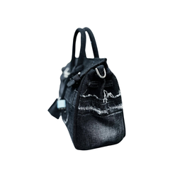 Handmade Upcycled Denim Birkin Bag
