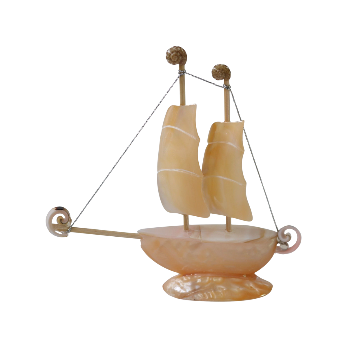 Boat Made From Seashell 01
