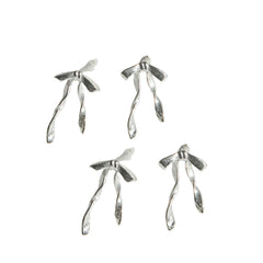 Bow-Shaped Earrings For Women Handcrafted 925 Sterling Silver