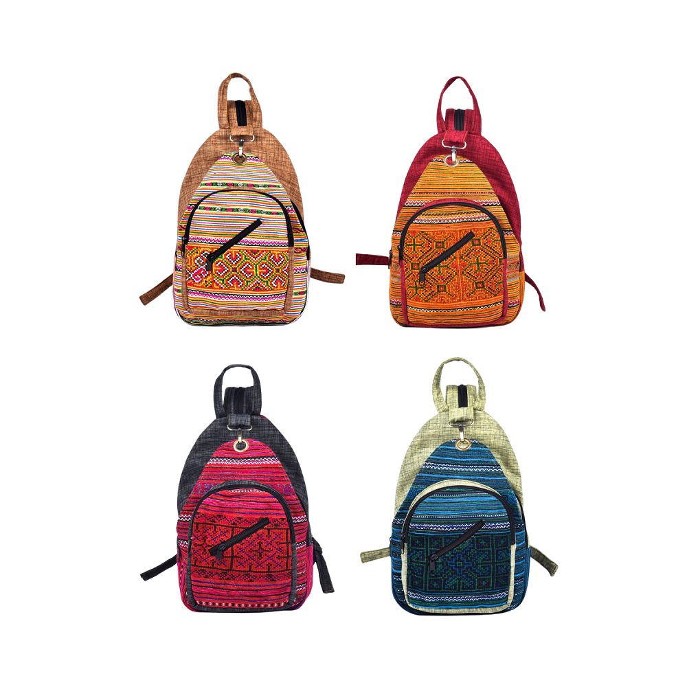 Hand-woven Brocade Backpack