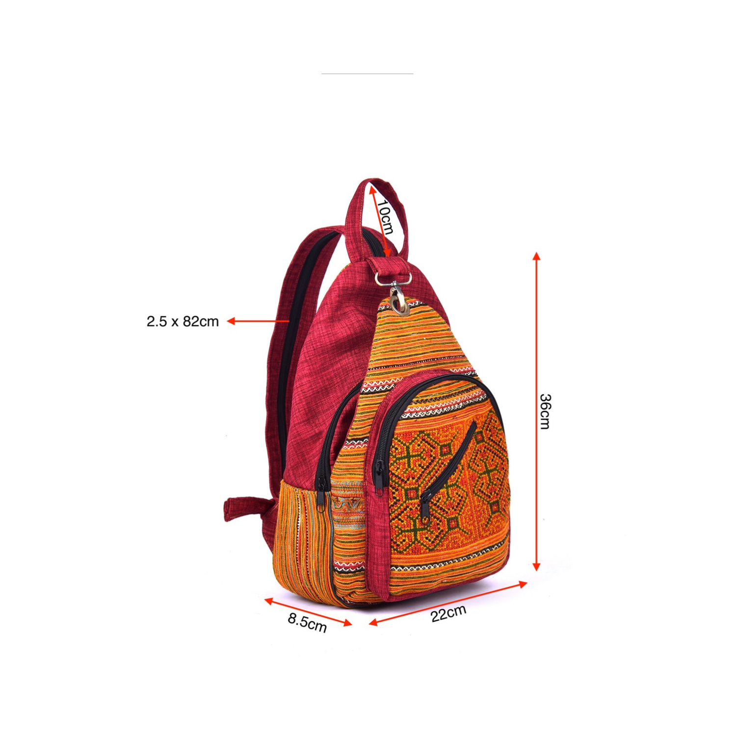 Hand-woven Brocade Backpack