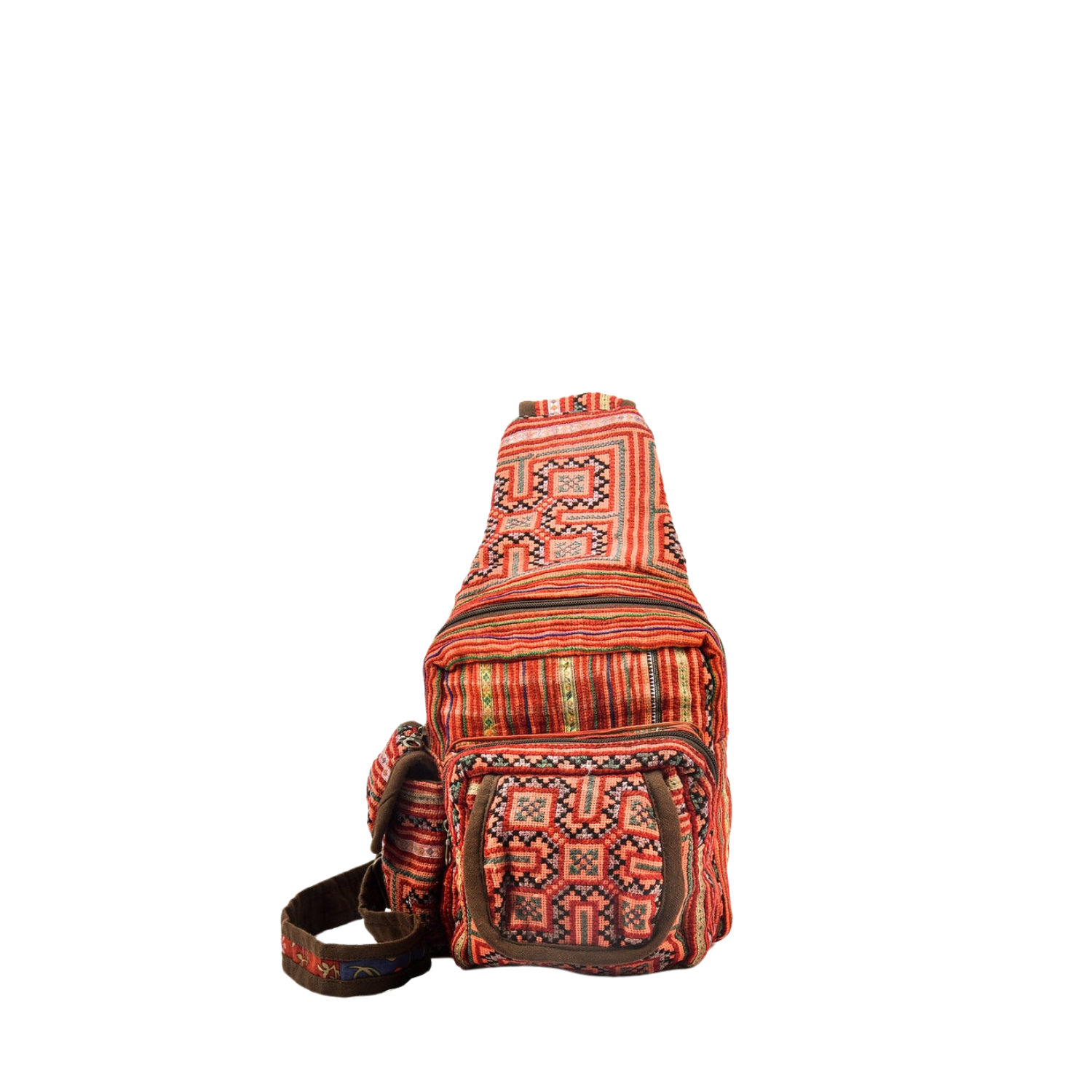 Hand-Woven Brocade Crossbody Bag