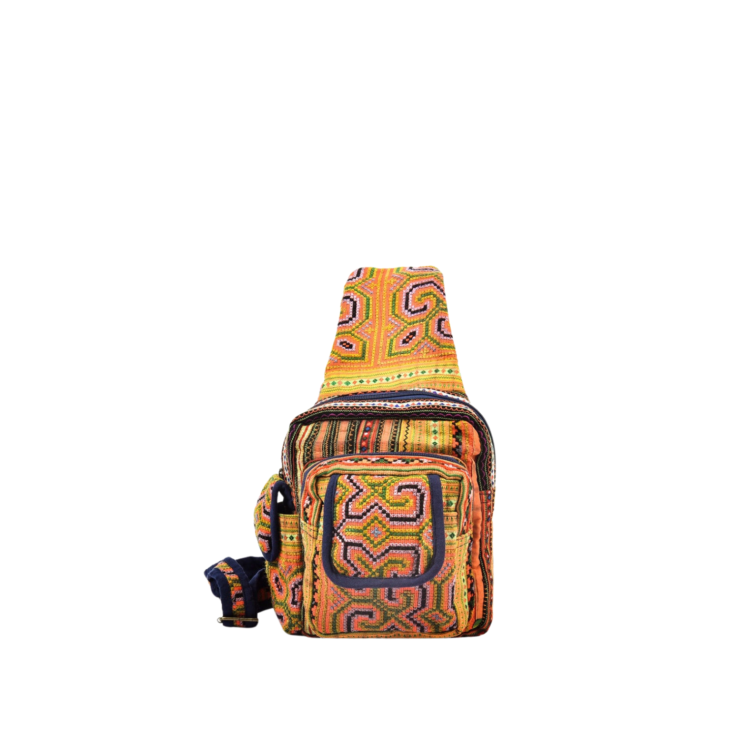Hand-Woven Brocade Crossbody Bag