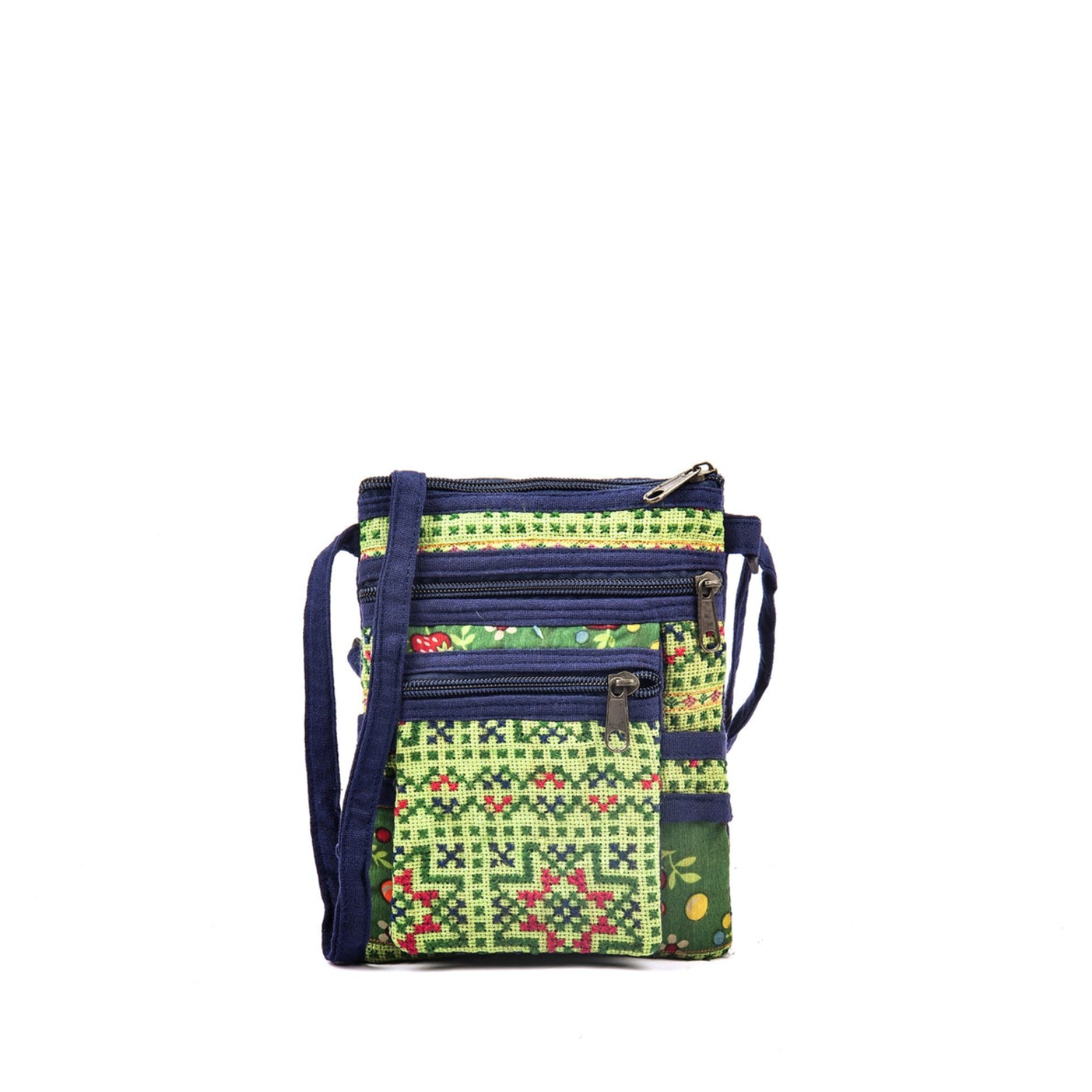 Hand-Woven Brocade Crossbody Bag
