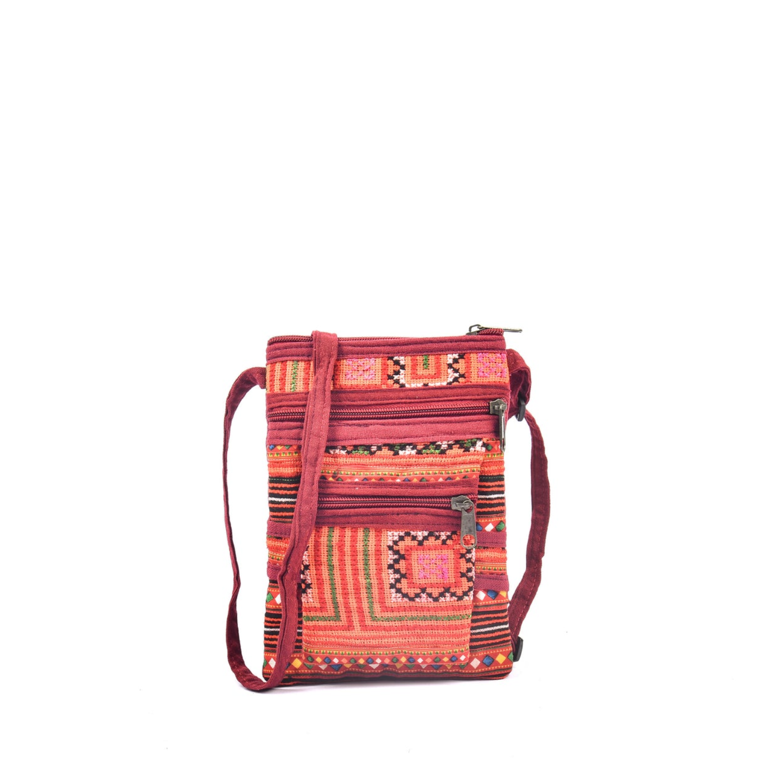 Hand-Woven Brocade Crossbody Bag