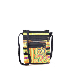 Hand-Woven Brocade Crossbody Bag