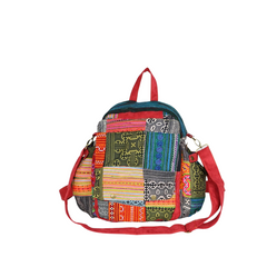 Hand-Woven Brocade Fashion Backpack