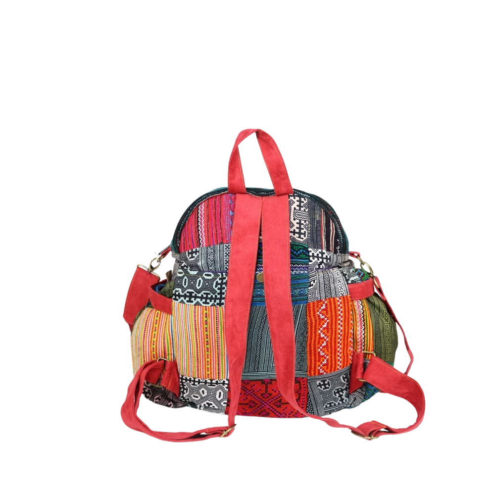 Hand-Woven Brocade Fashion Backpack